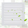 1 Pcs 6 x 6 Inch Aluminum Gable Vents Attic Vents Metal Gable Wall Shed Vent with Screw and Screen Mesh, Square Return Louver Grille for Ventilation Exterior Door House Attic Garage Ceiling