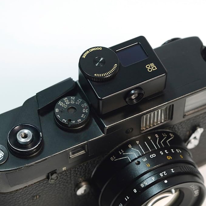 OLED Light Meter, Meter S Brass Version, New Screen Design, Real-time Metering and One-Button Metering for Vintage Cameras (Brass Dial)