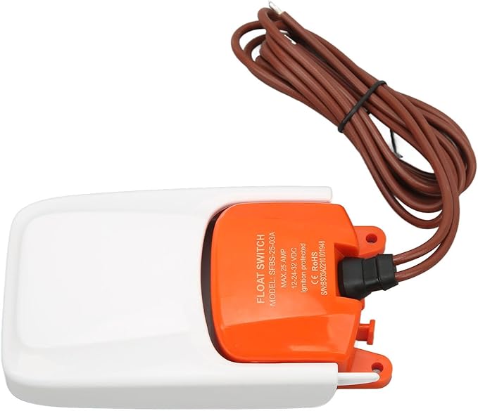Boat Float Switch 12V 24V 32V Automatic Marine Bilge Pump Switch - Reliable Waterproof Sealing, Easy Installation for Submersible Pumps
