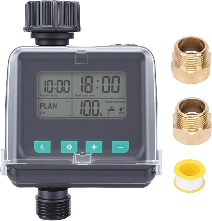 Generic Sprinkler Timer, Programmable Water Timer for Garden Hose, Outdoor Lawn Watering Controller with Rain Delay & Manual Automatic Drip Irrigation System, Ideal for Yard & Lawn