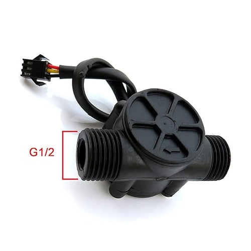 1/2" Water Flow Sensor Food-Grade Switch Hall Effect Flowmeter Fluid Meter Counter 1-30L/min