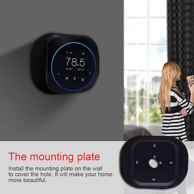 Alpha Smart Thermostat with Voice Control, Connected Control Smart Phone Wi-Fi Thermostat, Touchscreen Color Display, DIY, Built-in Alexa. T18UTW-7-WIFI.