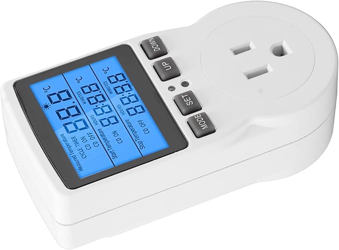 DIGITEN WTC100 Wireless Thermostat Outlet, Greenhouse Reptiles Cooling Heating, Remote Control (US Plug)