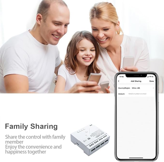 4 Channel WiFi& RF& Bluetooth Smart Dry Contact Relay Switch Module,Phone app Remote/Voice Control,Timer,Compatible with Alexa. (85-250V/USB 5V)