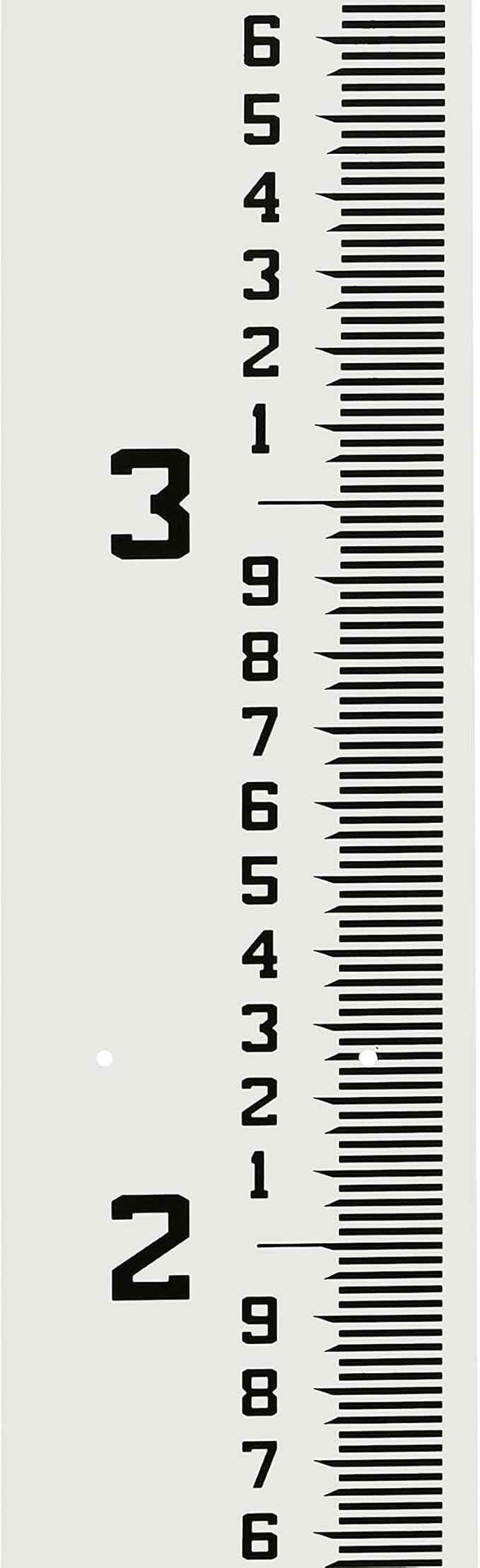 AdirPro 7" Wide Stream Gauge - Heavy Duty Staff - All Weather Gauge - Flow Meters 0.5' - 5.5'(100ths/10ths/feet)