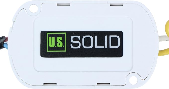 U.S. Solid Smart Solenoid Valve - 1/2 Inch Wi-Fi APP-Controlled Brass Solenoid Valve, 110V AC