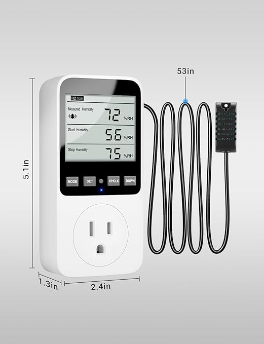 INKBIRDPLUS Temperature and Humidity Controller, Temperature Humidity Alarms, Ideal for Greenhouses, Reptiles, Incubators, Home Brewin