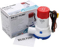 1500 GPH Marine Electric Bilge Pump 12V Low Noise Non-Automatic Boat Bilge Pump, Suitable for All Kinds of Ship Type Water Equipment