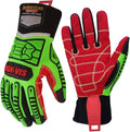 Seibertron High-Vis Series Cut Resistant Reducing Anti-Impact Mechanics Heavy Duty Safety Rescue Oil and Gas Gloves
