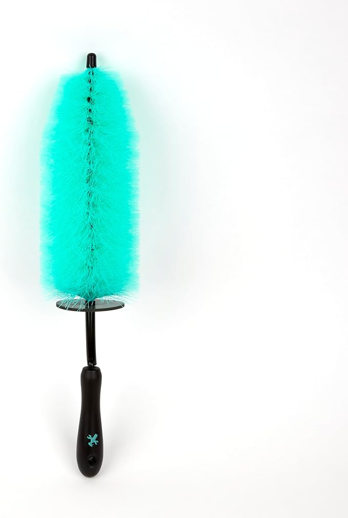 The Clean Garage Wheel Barrel Scrubbing Brush | Large | for Cleaning Inside Wheels and Brake Calipers