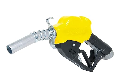 Fill-Rite N100DAU13Y 1” 3 to 40 GPM Automatic Ultra High Flow Fuel Transfer Nozzle, Yellow -For Gasoline, Diesel, Biodiesel up to B20, E15 & Kerosene