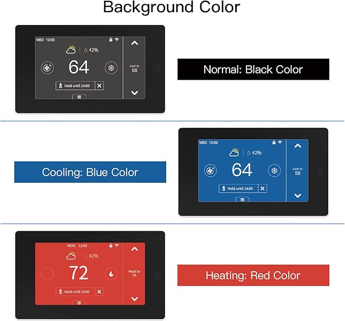 MOES Smart Programmable Thermostat for Home with Zone Remote Sensor and C-Wire Adapter, Tuya/Smart Life Remote Control Work with Alexa and Google Assistant, 7 Day Programmable, C-Wire Optional, 24VAC