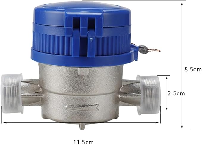 Male Thread Water Flow Sensor TS-S300E Home Smart Cold Water Meter Digital Dispaly Pricision Flow Meter