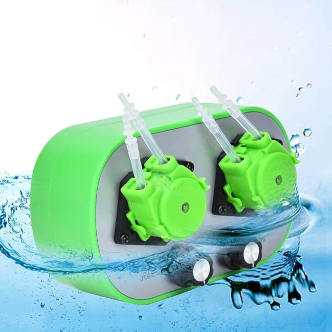 High Peristaltic Pump, 100-240V Pump Head Type G628-2 Small Peristaltic Pump Food Grade Self-Priming Pump ((9-53ml/min)*2)