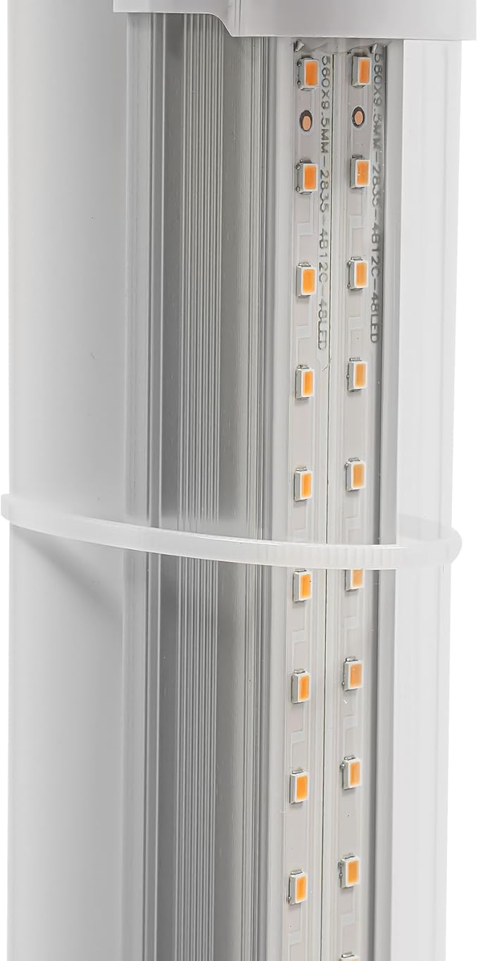 Hydroponic Growing Kit, 6 Layer 30 Planting Point Hydroponic Grow Tower with 4 LED Lamps, Vertical Tower Planter Germination Kit, Hydroponics Growing System for Garden, Office, Balcony (Gray)