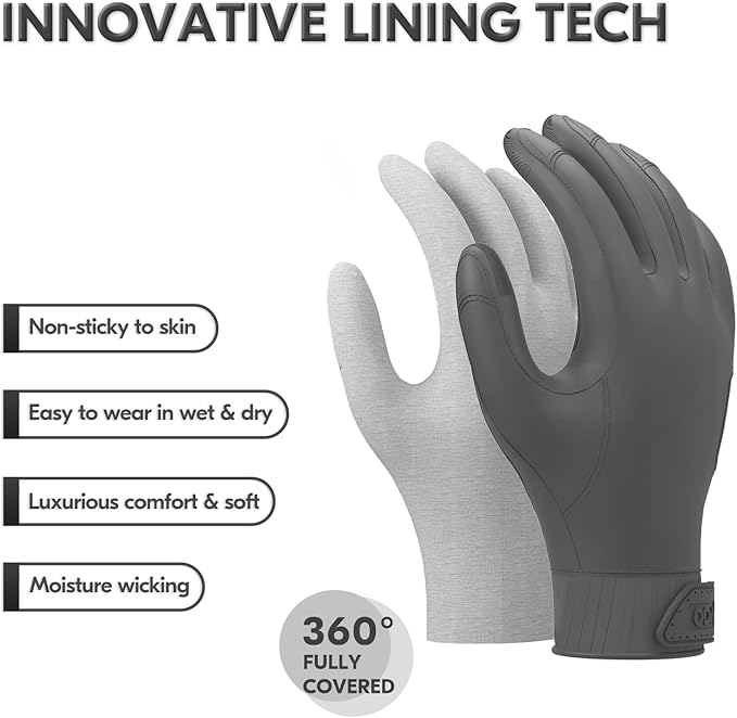 Vgo... NGG X1 Chemical Resistant Work Gloves,Starﬁsh-Gen Seamless Gription Work Gloves,Reusable,Waterproof (TP1147)