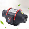 4 inch 182 CFM Inline Duct Ventilation Fan Silent Waterproof Exhaust Fan Split Vent Exhaust Blower Air Circulation for Kitchen Greenhouses Grow Tent Bathroom BBQ Shop 310m³/h (4 inch/Black)
