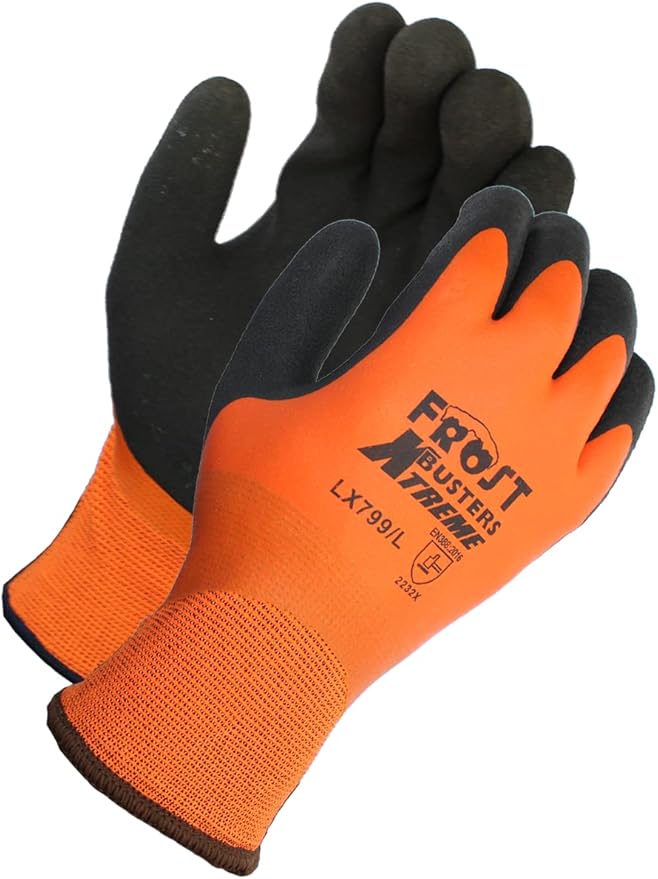 LX799 Waterproof Insulated Work Gloves, Freezer Gloves, Thermal Winter Work Gloves, Cold Weather, Firm Grip