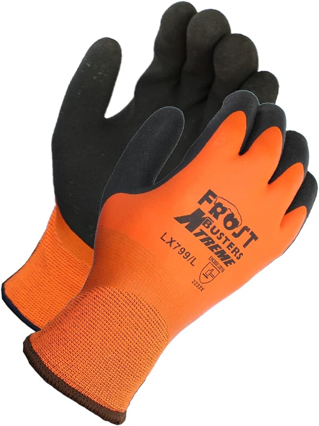 LX799 Waterproof Insulated Work Gloves, Freezer Gloves, Thermal Winter Work Gloves, Cold Weather, Firm Grip