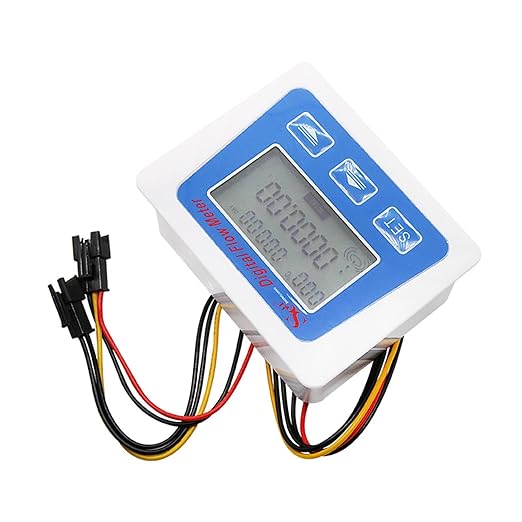 Low Power Consumption Digital Water Flow Meter Smart Electronic Water Meter Digital Display 4-Point Water Flow Meter Battery Powered Sensor