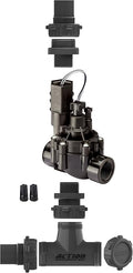 SPW Rain Bird Premium Valve Manifold System 100DVF with Flow Control - Heavy Duty Action Machining Parts - 3/4inch or 1inch Slip (1 Zone)