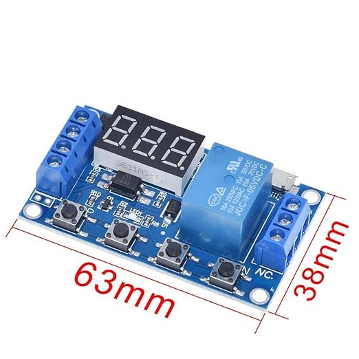 6 PCS Timer Relay Module DC 6-30V Timer Relay Programmable with LCD Display / 5V Micro USB, Smart Home Controller