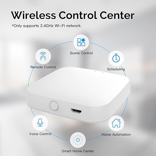 MOES ZigBee & Bluetooth & Mesh Gateway, Tuya Wireless Smart Home Bridge Hub, Only Support Tuya Smart Device Work with Smart Life/MOES App