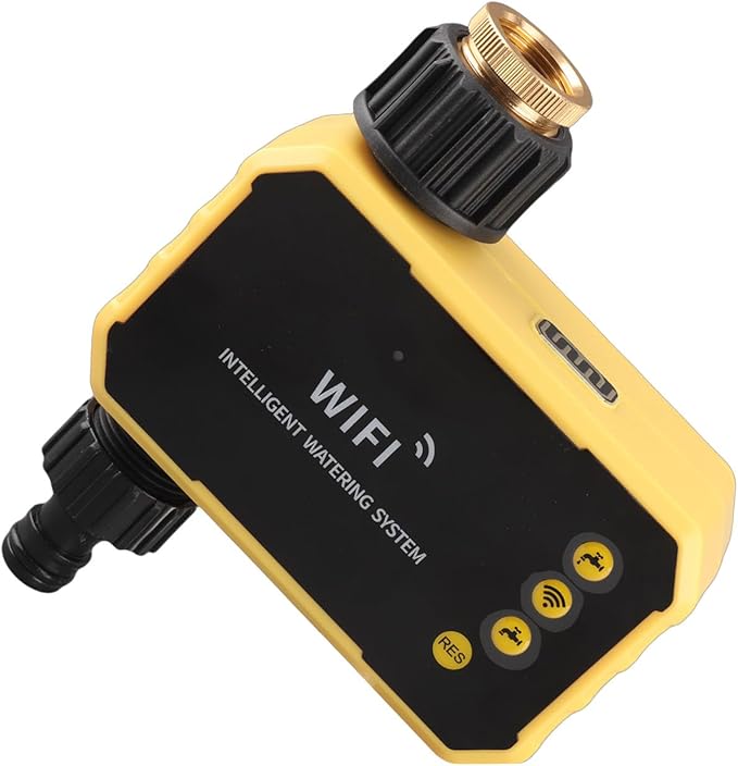 Smart Hose Timer, WiFi Water Timer, Automatic Irrigation Controller with Solar Panel & App Control, Ideal for Garden, Lawn & Yard Drip Irrigation System