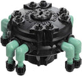 10-Pack Orbit 67000 Adjustable Flow 8-Port Drip Irrigation Manifold for 1/4 Inch Tube - Customized Watering for Your Garden (10)