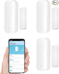 Smart Door Sensor: WiFi Door and Window Sensor, Wireless Design, Instant Alerts, Door Open Contact Sensor for Home Security & Smart Home Automation, Compatible with Alexa Google Assistant(3pack)