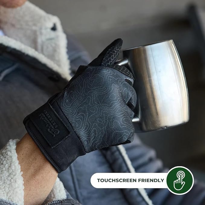 FARMER'S DEFENSE Waterproof Winter Work Gloves, Insulated, Touchscreen-Friendly, for Gardening, Snow Shoveling & Outdoor Work