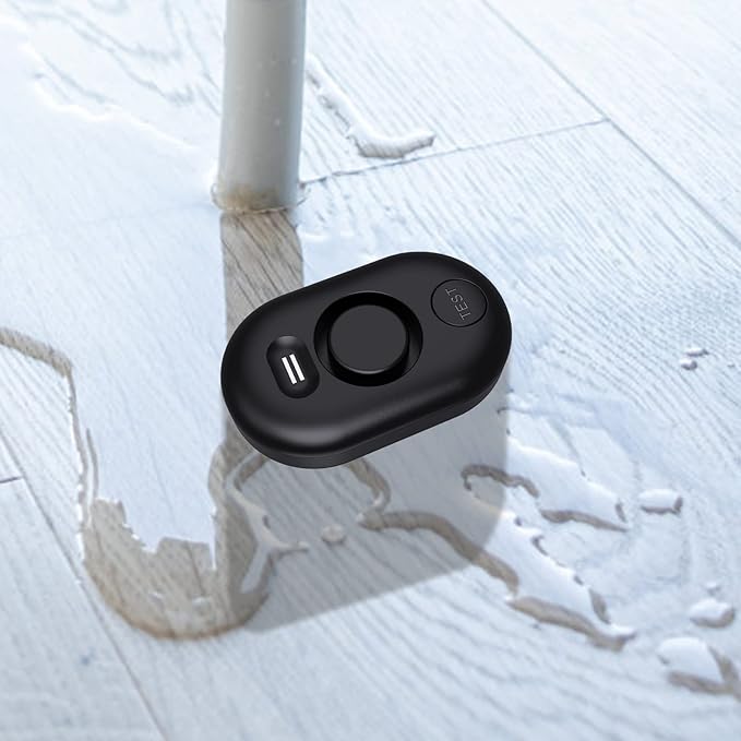 Water Leak Detector Sensor Alarm: Home Water Flooding Monitor Smart Sink Overflow Monitoring Adjustable Wet Moisture Alert Pipe Leakage Drip Detection Warning for Basement Floor (3 Sensor)