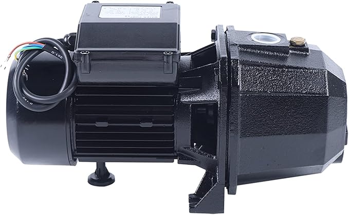 1HP Shallow Well Jet Pump with Pressure Switch, 750W Cast Iron Water Pump 16.7GPM, 183FT Lift Head IP44 for Home Farm Cabin Fresh Water Supply