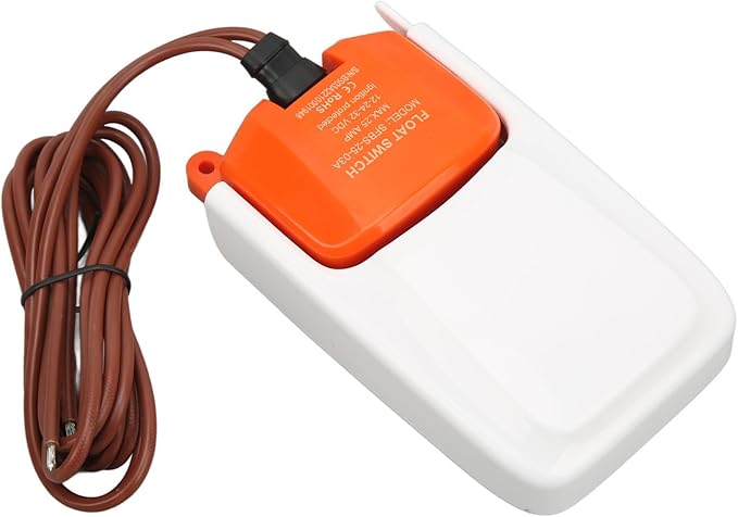 Boat Float Switch, 12V 24V 32V Automatic Marine Bilge Pump Switch, Good Sealing, Submersible - Reliable Pump Operation, Heavy Duty ABS, Easy Installation for Marine Use