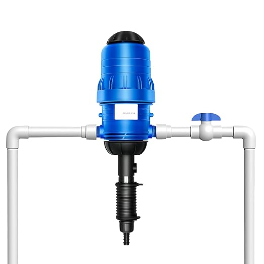 JAYGOVAN 0.4%~4% Adjustable Fertilizer Injector Water Powered Chemical Liquid Doser Dispenser 4.4~660.43 Gallons/h Drip Irrigation Injector Dosing Pump Water Powered Liquid Dispenser