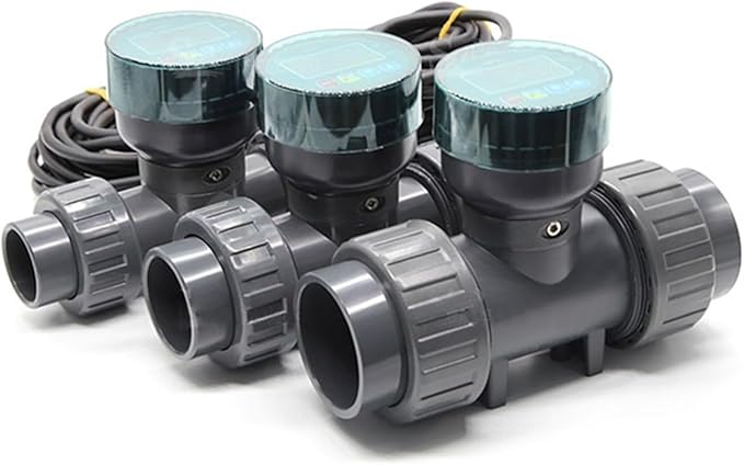 Precision Smart Digital Display Flowmeter DN25-80 Electronic Meter Water Flow Sensor for Farm/Garden Irrigation(Without Display,DN40)