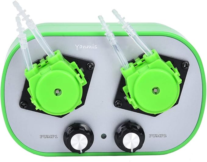 High Peristaltic Pump, 100-240V Pump Head Type G628-2 Small Peristaltic Pump Food Grade Self-Priming Pump ((9-53ml/min)*2)