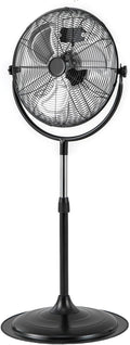 ARLIME 18" High Velocity Pedestal Fan, Industrial Oscillating Standing Fan w/3 Speeds, 360° Tilt & Adjustable Height, Heavy Duty Metal Floor Fan for Commercial, Garage, Workshop, Warehouse (18 Inch)