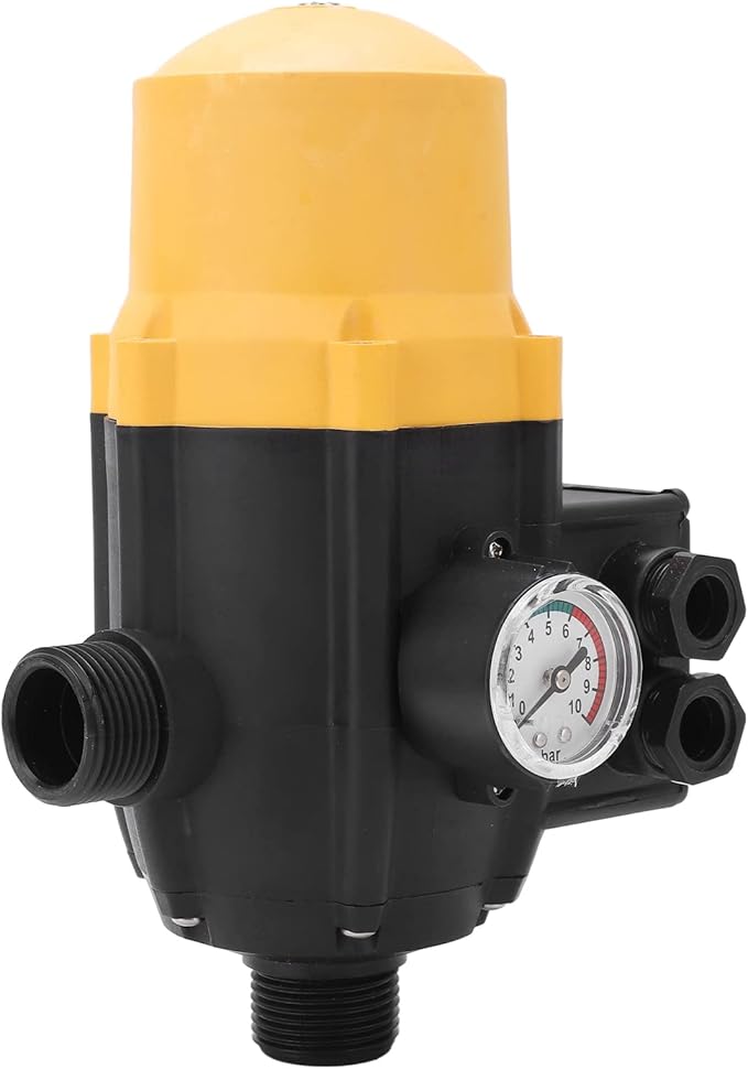 Water Pump Pressure Control Switch Adjustable Electronic Controller Automatic Start Stop for Self Priming Jet Garden Pumps ABS Material IP65 Protection