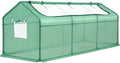 Quictent Mini Greenhouse, Portable Quick-Setup Small Tabletop Waterproof UV Protected PE Cover Shelter for Outdoors/Indoors W/ Raised Base for Garden Plant Seed Starting, 8 Stake, 95"x36"x36", Green