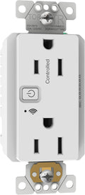 Square D by Schneider Electric X Series 15A 125V Wi-Fi Energy Monitoring Socket Outlet, Tamper Resistant, Matter Certified, Compatible with Alexa, Google Home, Apple Home, Matte White
