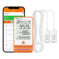 Elitech Bluetooth Thermometer Data Logger Temperature for Refrigerator with Shadow Data 100000 Points Export PDF/CSV Report, Pharmacy Vaccine DDL Certificate, MAX MIN with Dual Probe, GSP-6G-TDE