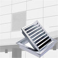 Return Air Grill, Stainless Steel Ventilation Grille, Indoor Outdoor Air Diffuser, Can Be Opened 90° Louver Gable Vent for Bathroom Houses(85x100cm/33.5x39.4in)