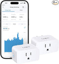 TP-Link Tapo Smart Plug Mini, Matter Compatible, Compatible with Alexa, Google Home & Samsung SmartThings, Energy Monitoring, 15A, UL Certified, 2.4G Wi-Fi Only, Tapo P110M(2-Pack)