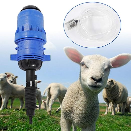 Adjustable Fertilizer Injector Dispenser Proportioner Automatic Dosing Pump 4-30℃ 0.4-4% Water Powered Chemical Liquid Doser Dispenser