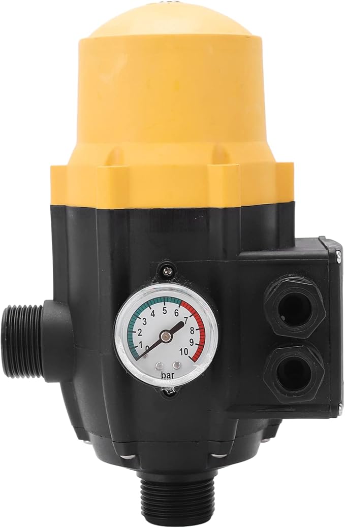 Water Pump Pressure Control Switch Adjustable Electronic Controller Automatic Start Stop for Self Priming Jet Garden Pumps ABS Material IP65 Protection