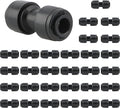 Kalolary 30Pack Quick Connect 1/4" Drip Irrigation Coupling Fittings, Universal Barbed Coupling Connector for 1/4" Irrigation Tubing Leak Free Fittings for Sprinkler Garden Lawn Irrigation System
