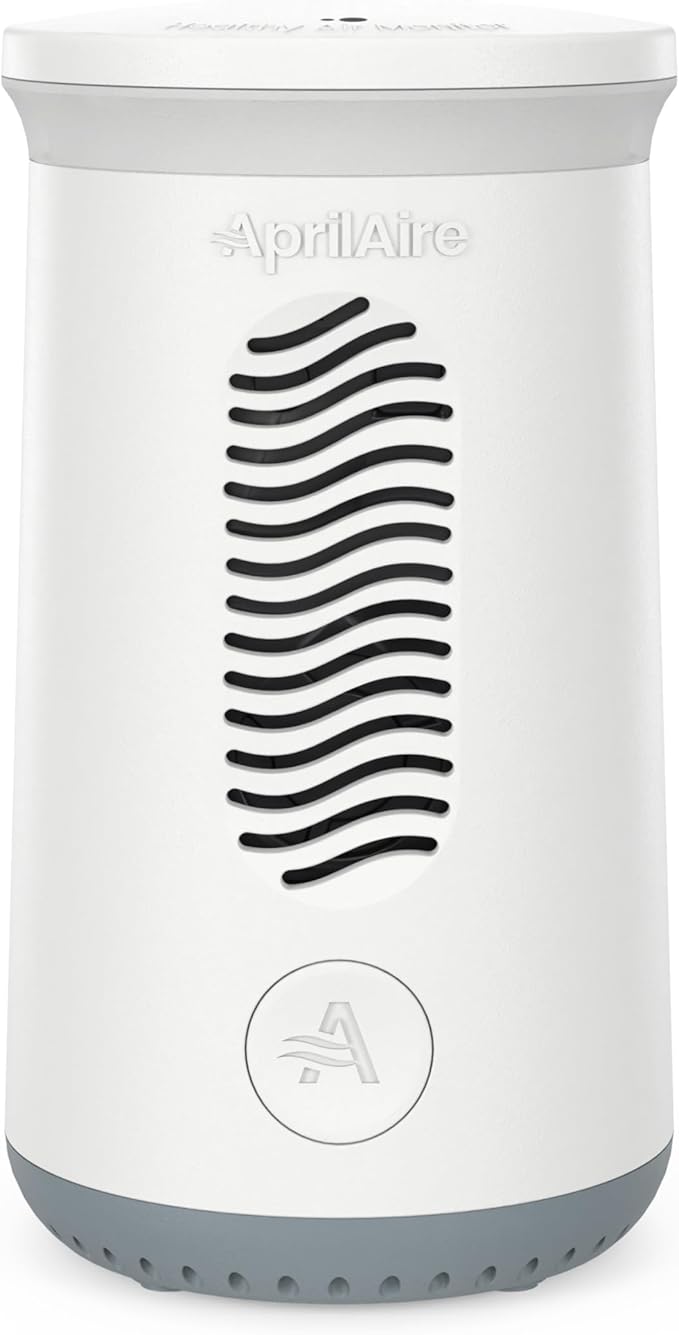 AprilAire ZAWTHCPV Smart Indoor 5-in-1 Wi-Fi Air Quality Monitor (CO2, VOC, PM 2.5, Particulate Matter, Humidity and Temperature), App Controlled IAQ Monitor for Home Air Quality Sensor