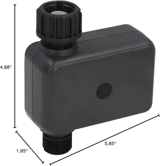 Smart Sprinkler Timer Bluetooth Controlled, App Enabled Hose Faucet Timer with Rain Delay 24H/48H/72H, ABS 1" Fitting Automatic Watering System for Outdoor Garden Lawn Yard Irrigation