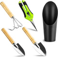 Josteve 5Pcs Succulent Tools Mini Garden Small Gardening Tools Indoor, Pruning Shear Gardening Scissors, Hand kit for Bonsai, Cactus, Fairy, Houseplant of Transplanting, Repotting, Seedling Soil
